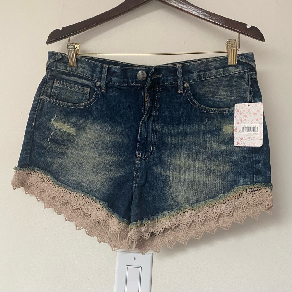 Free People denim shorts